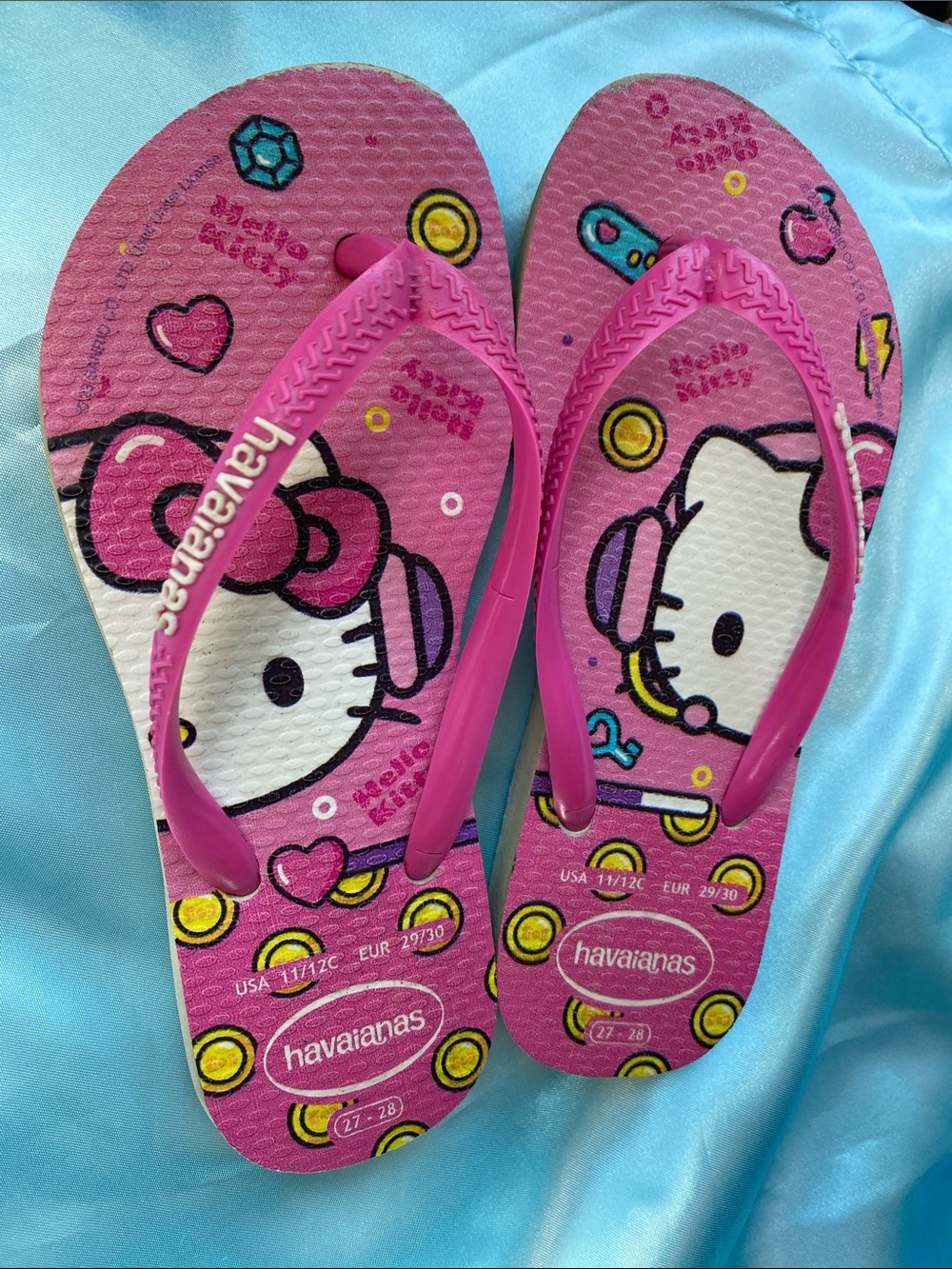 Havaianas Kids Pink Hello Kitty Flip Flops